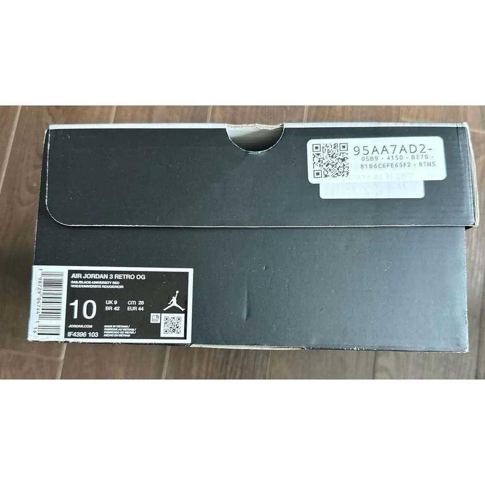 Nike Air Jordan 3 Retro Og empty shoe box